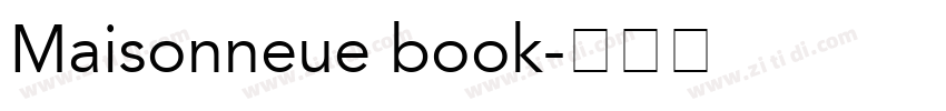 Maisonneue book字体转换